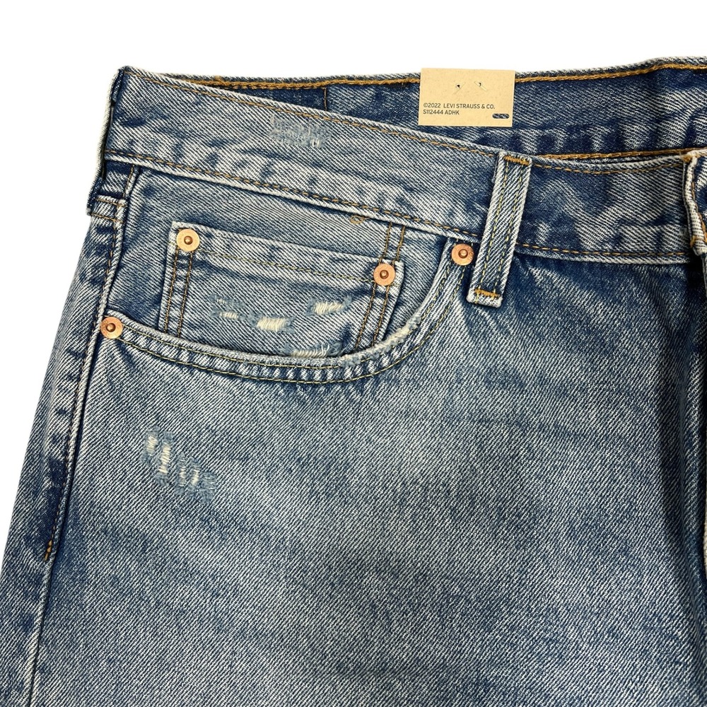 Levi's 550 Relaxed Fit Mens Jeans 40x34 (40x33) Distressed Grunge Retro NEW! - Picture 11 of 14